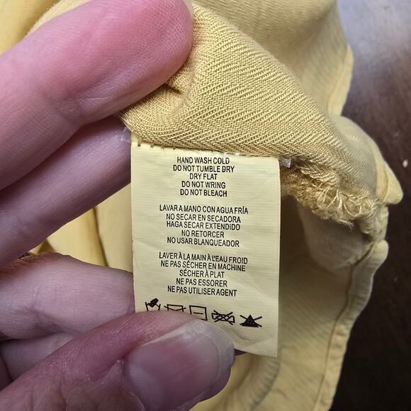 NEW NWT Women's Thread and Supply Golden Yellow Lyocell Button Down Top | XS - Picture 11 of 12
